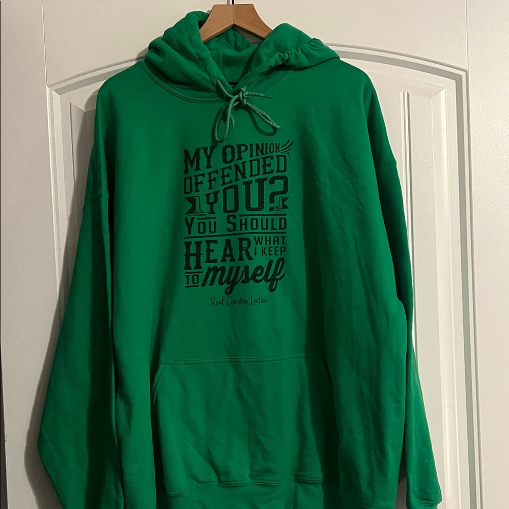 My Opinion Offended You ? should hear What I kept to myself hoodie size 2X New